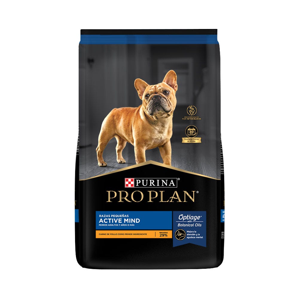 Pro Plan Active Mind Razas Pequeñas Sabor Pollo 7.5 Kg- Alimento Para Perro