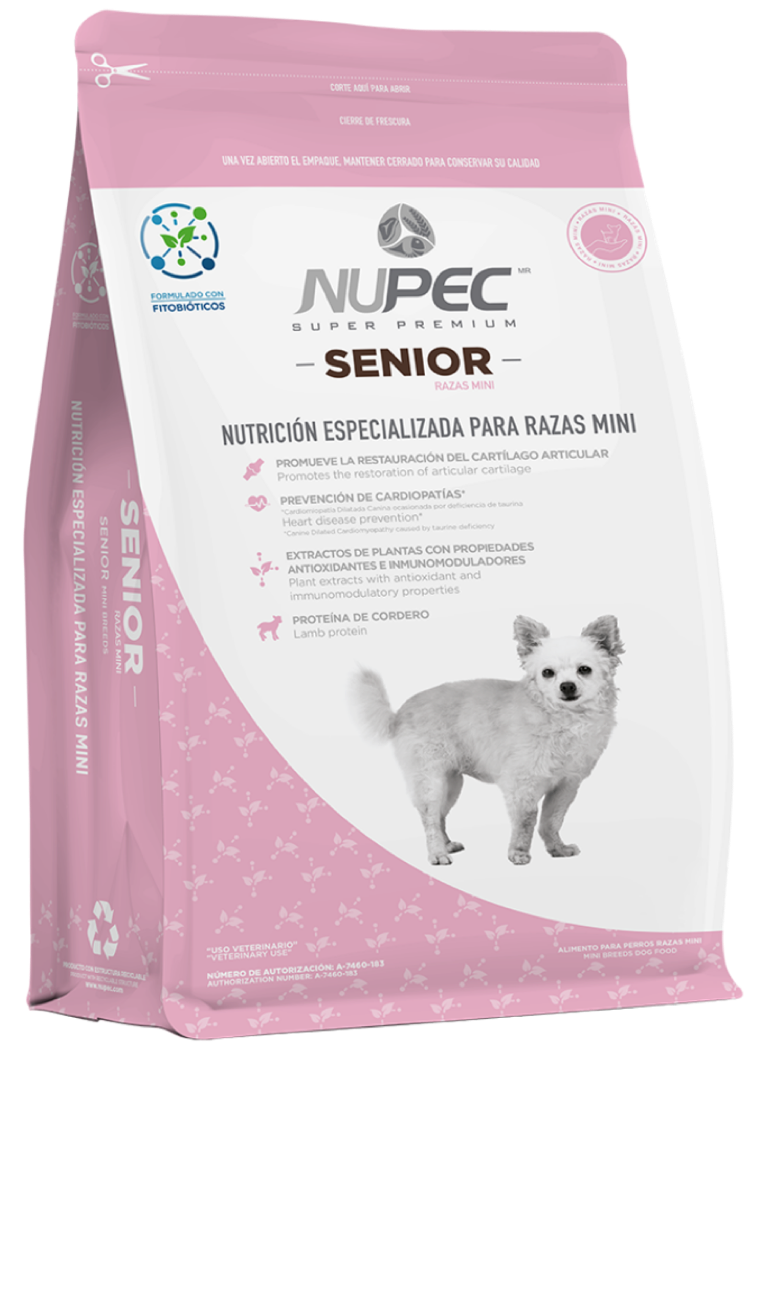 Nupec Senior Razas Mini 1kg- Alimento Para Perro