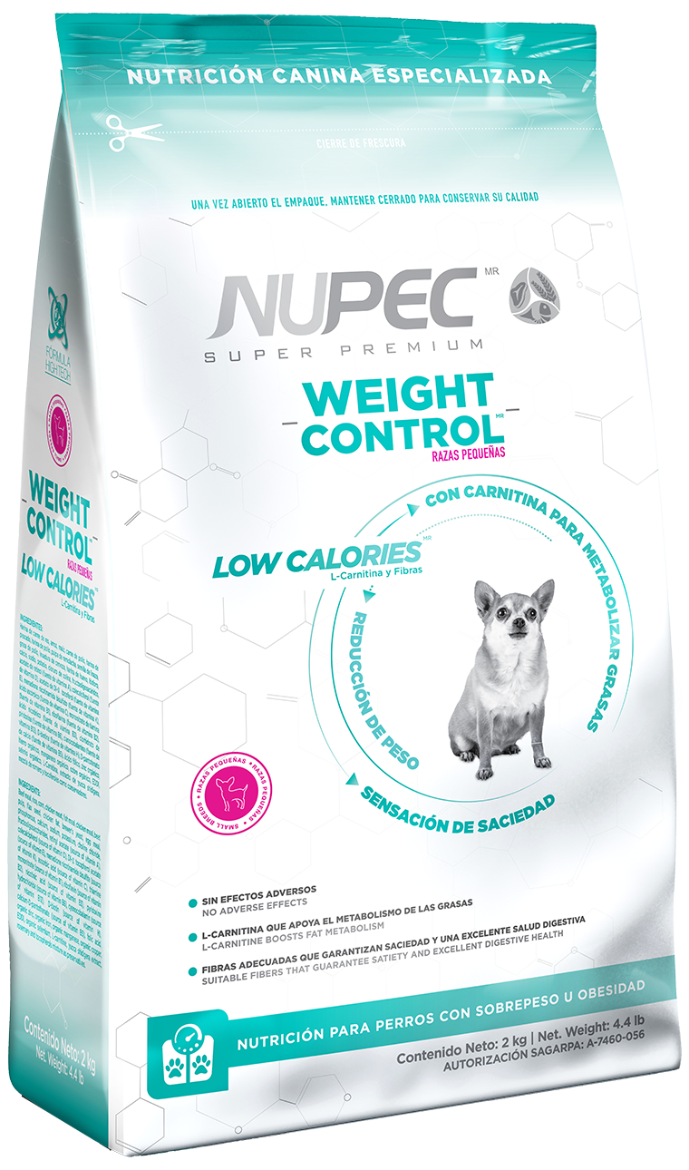 Nupec Weight Control Razas Pequeñas 2kg- Alimento Para Perro