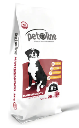 Petline Económico 15% Proteína 25kg-Alimento Para Perro
