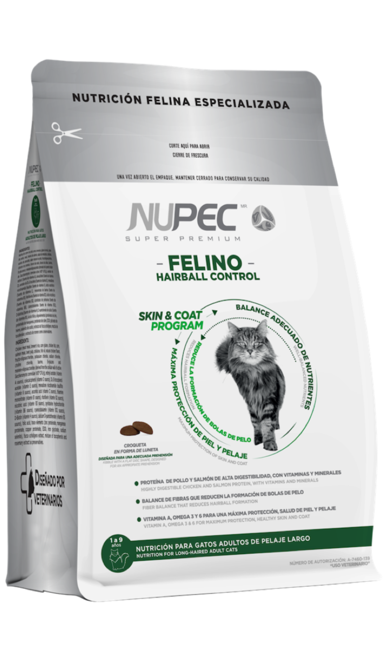 Nupec Felino Hairball 3kg- Alimento Para Gato