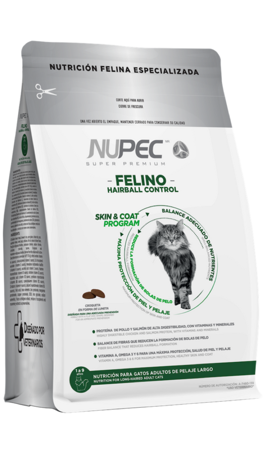 Nupec Felino Hairball 1.5kg- Alimento Para Gato