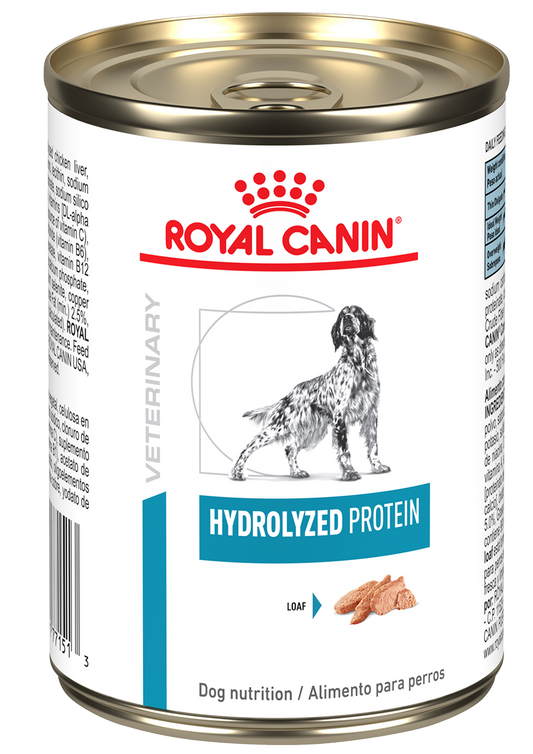 Lata Royal Canin Hypoallergenic Hydrolyzed Protein 390 Gr- 12 pzs