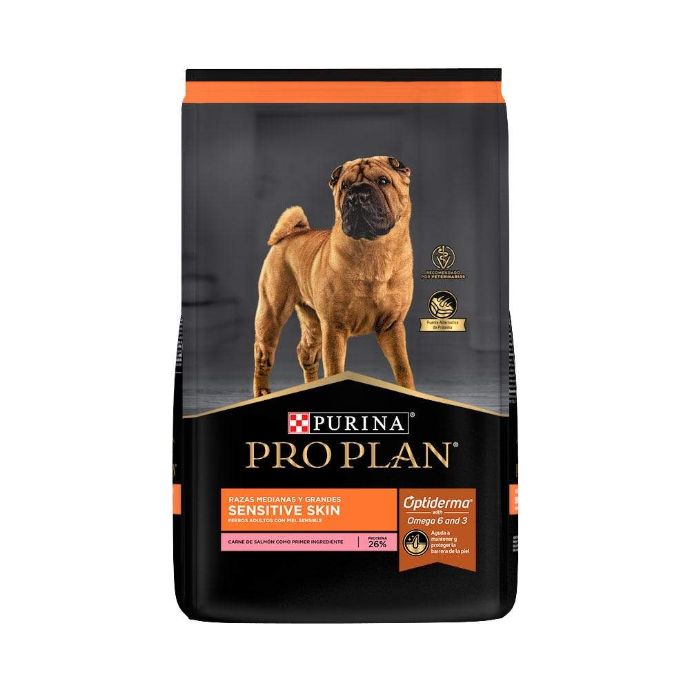 Pro Plan Sensitive Skin  Adulto Razas Medianas Y Grandes Salmón 17.5 Kg-Alimento Para Perro