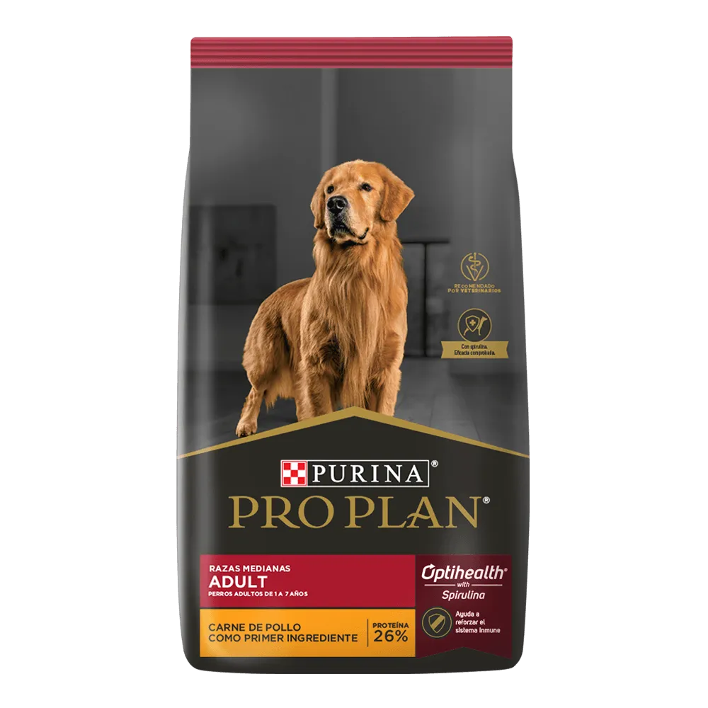 Proplan Adulto Raza Medianas 3 kg-Alimento Para Perro