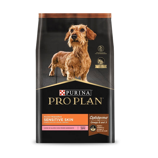 Pro Plan Sensitive Skin  Adulto Razas Pequeñas Salmón 3 Kg-Alimento Para Perro