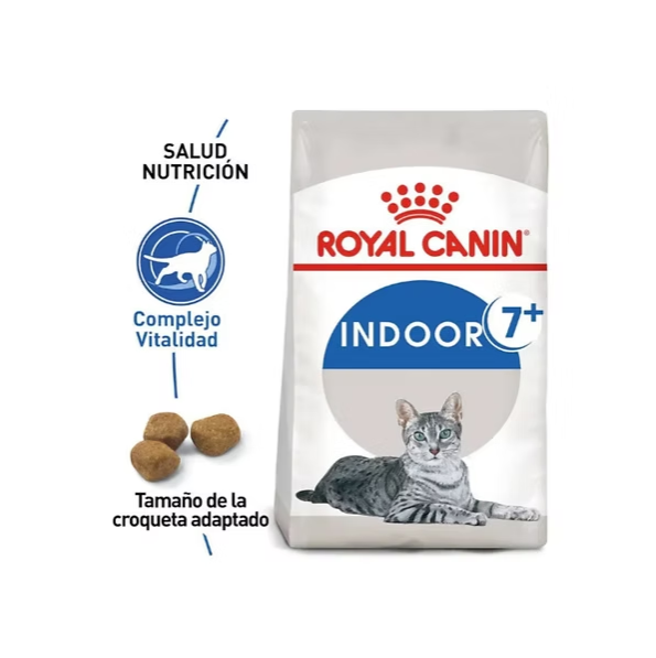 Royal Canin Indoor 7+ Aging Adult 2.49kg - Alimento Para Gato