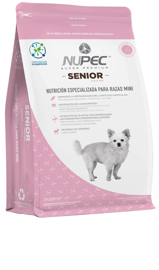 Nupec Senior Razas Mini 3kg- Alimento Para Perro