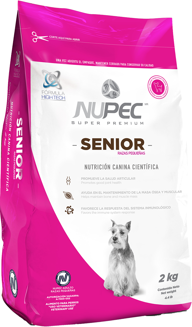 Nupec Senior Razas Pequeñas 2kg- Alimento Para Perro