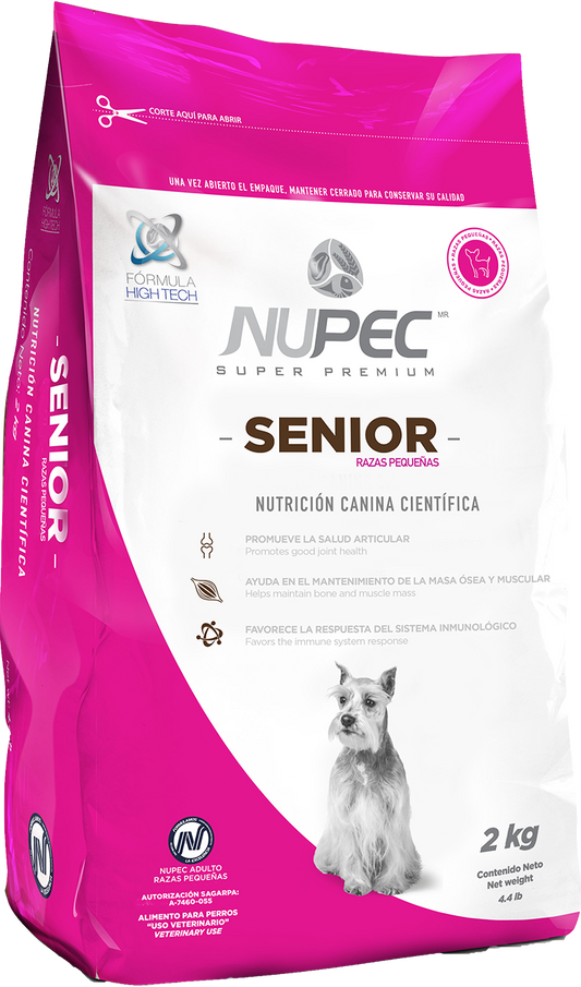 Nupec Senior Razas Pequeñas 8kg- Alimento Para Perro