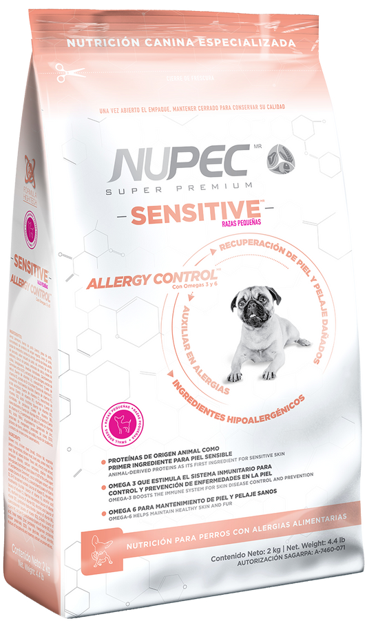 Nupec Sensitive Razas Pequeñas 2kg- Alimento Para Perro