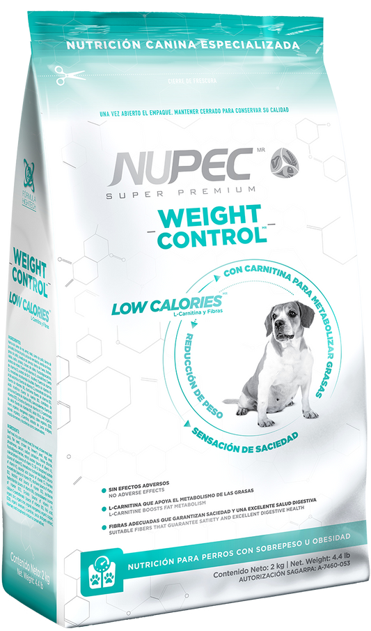 Nupec Weight Control 15kg- Alimento Para Perro