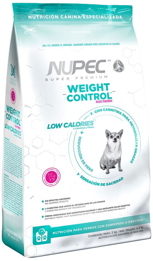 Nupec Weight Control Razas Pequeñas 8kg- Alimento Para Perro