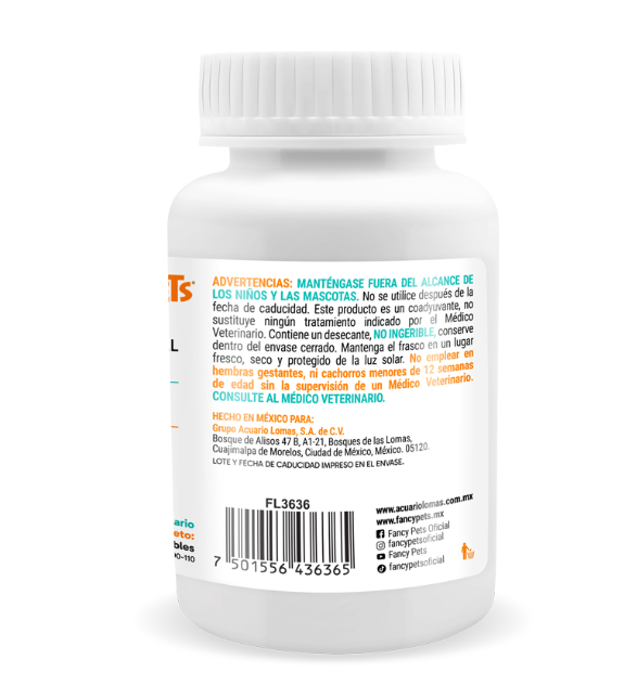 MS Probioticos Tabletas Masticables p/Perros y Gatos 60 Tab