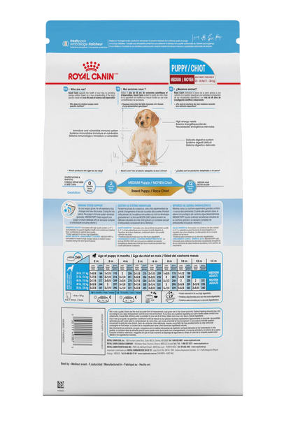 Royal Canin Medium Puppy reverso