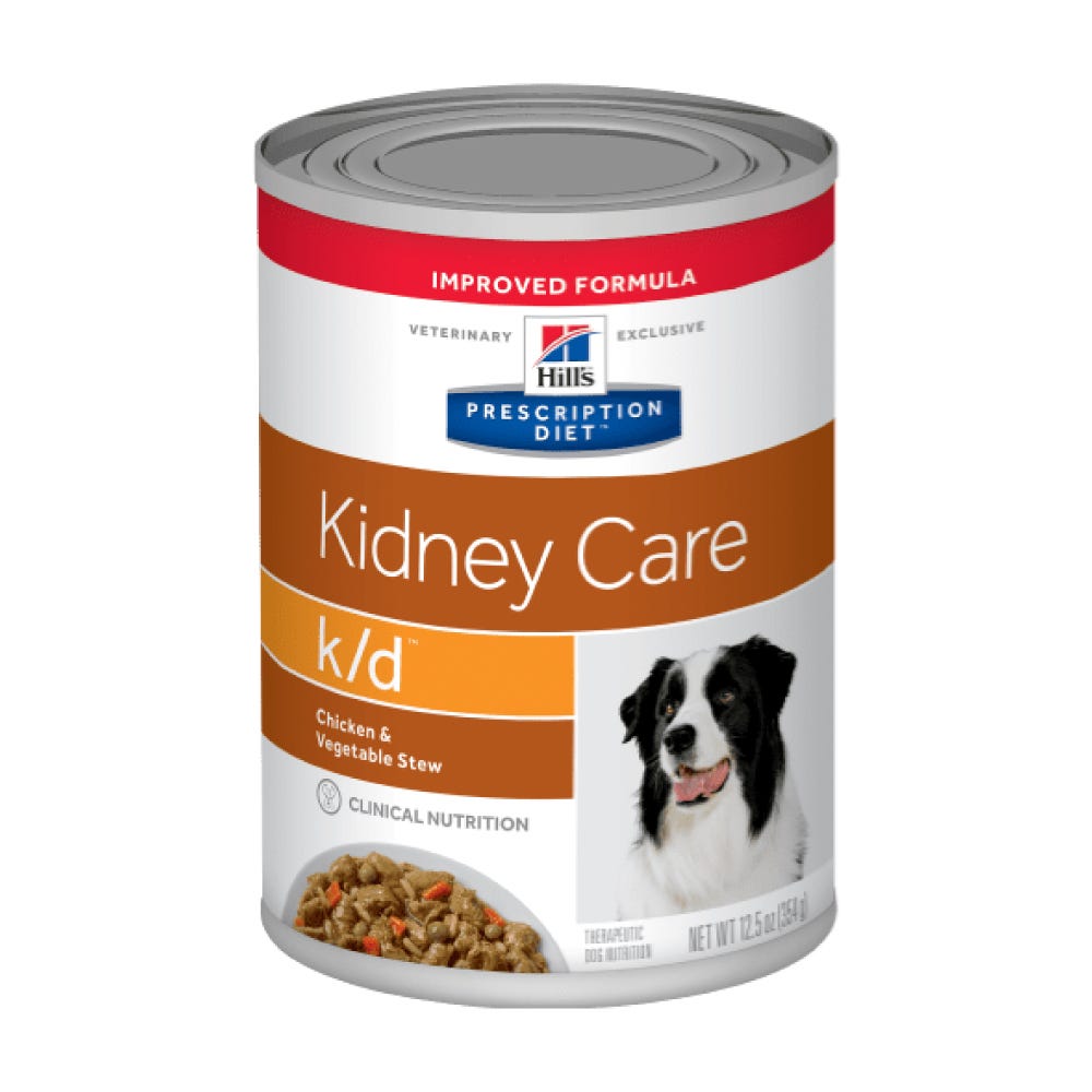 Hill'S Prescription Diet - Kidney Care Alimento Húmedo En Lata Para Perro Adulto Problemas Renales K/D 354 G